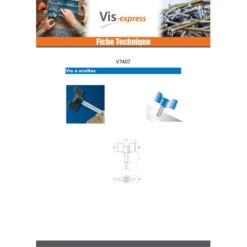 1 X Vis à Oreilles Manette De Serrage Nylon M6X30 -Vis-express Soldes vis a oreilles manette de serrage nylon m6x30 2