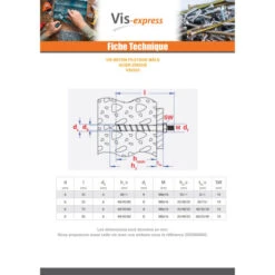 1 X Vis Béton Tête FILETEE MALE 6X35 Acier Zingué -Vis-express Soldes vis beton tete filetee male 6x35 acier zingue 3