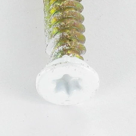 1 X Vis Béton Tête Fraisée TF RED 7.5X120 TORX T30 Bichromaté RAL9016 Blanc Signalisation 4 1 X Vis Béton Tête Fraisée TF RED 7.5X120 TORX T30 Bichromaté RAL9016 Blanc Signalisation – Image 2