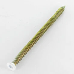 1 X Vis Béton Tête Fraisée TF RED 7.5X120 TORX T30 Bichromaté RAL9016 Blanc Signalisation