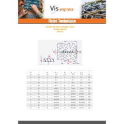 1 X Vis Béton Tête Fraisée TF TORX 5X50 Acier Zingué -Vis-express Soldes vis beton tete fraisee tf torx 5x50 acier zingue 3