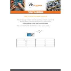 1 X Vis Béton Tête Fraisée TORX T30 Inox A4 7.5X105 Filetée Sur 50 -Vis-express Soldes vis beton tete fraisee torx t30 inox a4 75x105 filetee sur 50 2