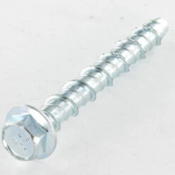 1 X Vis Béton Tête Hexagonale TH Embase Collerette 12X100 PERCAGE De 10 Acier Zingué