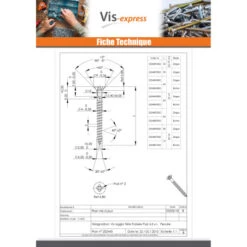 1 X Vis Bois Et Agglomeré VBA Tête Fraisée TF Pozi N°2 4.5X70 Percée Bichromaté -Vis-express Soldes vis bois et agglomere vba tete fraisee tf pozi n2 45x70 percee bichromate 3