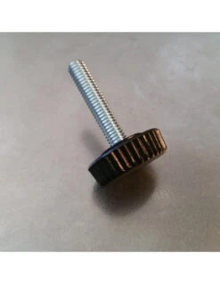 1 X Vis Bouton De Serrage Nylon Noir M6X34 Diamètre De Tête: 20