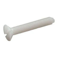 1 X Vis Métaux Nylon Polyamide 6.6 Tête Fraisée TF Fendue M4X12