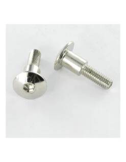 1 X Vis Relieur MAL Poelier Tête Ronde Large Tête Ronde Large Clé De 4 HC4 13X22 M5X13 Acier Nickelé