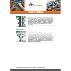 1 X Vis Spax Tête Fraisée TF TORX 3.5X15 Bichromaté -Vis-express Soldes vis spax tete fraisee tf torx 35x15 bichromate 4