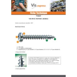 1 X Vis Spax Tête Ronde TR Pozi N°2 4.5X15 WIROX -Vis-express Soldes vis spax tete ronde tr pozi n2 45x15 wirox 3