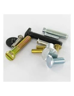 1 X Vis Tête Cylindrique TC Pozi 12X35 / 6X11 Acier Zingué Noir 720 Heures Brouillard Salin Sans Rouille Rouge